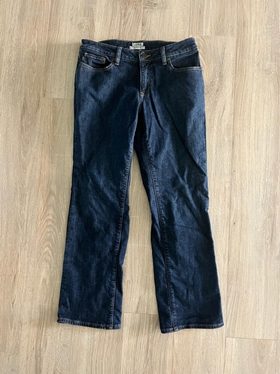 L.L. Bean Denim - L.L. Bean Women's Fleece Lined Favorite Fit Dark Wash Jeans - Size 4 Petite